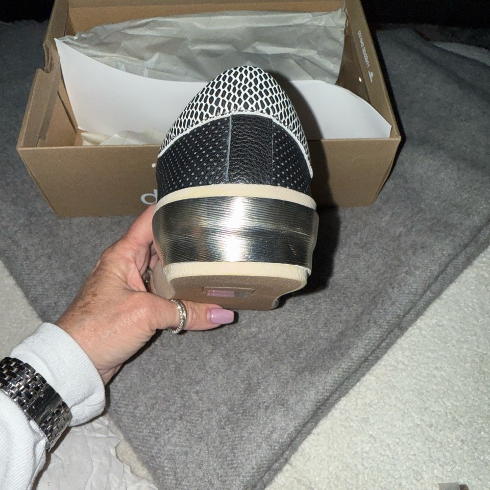 Dolce Vita Perf Black and Tan Sneakers - Picture 4 of 6